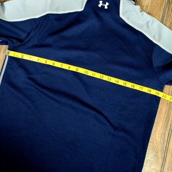 Notre Dame Fighting Irish Under Armour Sideline 1/4 Zip Lightweight Navy Logo Sm - Picture 5 of 9